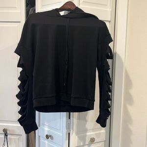 XS Alo black sweat shirt